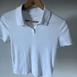 Crop Top Polo Shirt